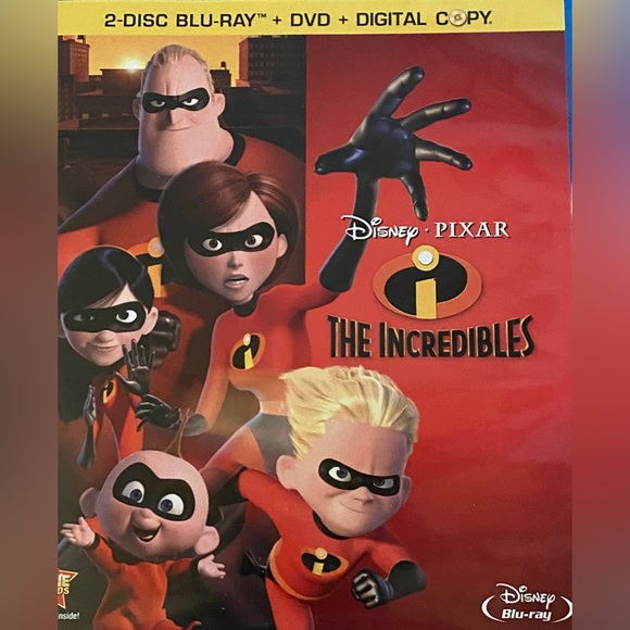 The Incredibles (2 Blu-Ray+DVD, 2011, 4-Disc Set, Includes Digital Copy)(Disney) - Picture 2 of 15